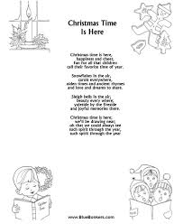 Printable Christmas Carol Lyrics Sheet Christmas Time Is Here Christmas Lyrics Christmas Carols Lyrics Christmas Songs Lyrics