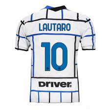Hier auf unisportstore.de hast du die möglichkeit deinen eigenen namen und deine eigene nummer auf den rücken des trikots zu bekommen, wenn dies für dich von interesse ist. Kinder Fussball Lautaro Martinez 10 Auswartstrikot Weiss Blau Trikot 2020 21 Hemd