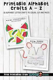 Print out the letters, cut them apart, and then have your kiddo reassemble individual letters or whole words. Printable Alphabet Crafts Letters A To Z Woo Jr Kids Activities