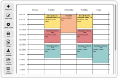 Free Online Schedule Maker Very Easy To Use Could Be Used For Both Class And Personal Scheduling College Schedule Online Classes Schedule Schedule Maker