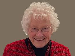 Agnes Brewer, 101, greeted visitors with a smile and cookies