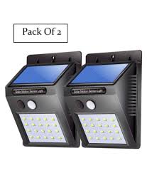 A solar security light is a great option as they have zero installation or ongoing electricity costs. Mr Waterproof Outdoor Wall Solar Motion Sensor Light Black Pack Of 2 Buy Mr Waterproof Outdoor Wall Solar Motion Sensor Light Black Pack Of 2 At Best Price In India On Snapdeal