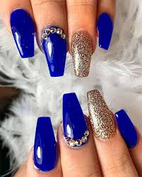 For the rest, create a dazzling ombre effect with color near the nails and. 120 Best Coffin Nails Ideas That Suit Everyone Quinceanera Nails Blue Prom Nails Coffin Nails Designs
