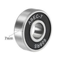 Uxcell 608-2RS Ball Bearings ABEC-7 Black for Skateboard Inline Roller  Skates 4 Pack