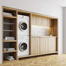 The newer front loader washer can be stacked with dryer on top of it, i think it requires special fittings, depending upon the manufacturer, and they run in $700+ per unit. Tricks To Stacking Any Washer Dryer To Save Space Apartment Therapy