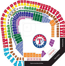 Printable Texas Rangers Seating Chart Game Packs