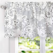 The easiest is a plastic window covering. Amazon Com Driftaway Floral Pencil Sketch Lined Thermal Insulated Window Curtain Valance Rod Pocket 52 Inch 18 Inch Plus 2 Inch Header Gray Soft White 1 Pack Furniture Decor