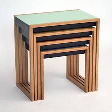 Nesting Tables By Josef Albers Furniture Design Wooden Minimalist Furniture Design Nesting Tables