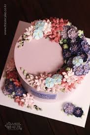 Thisiscake Korea Buttercream Flower Cake By Www Thisiscake Co Kr Email Thisiscake Naver Com Cake Buttercream Flowers Floral Cake