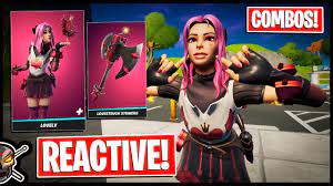 NEW* LOVELY Skin! REACTIVE Test! Gameplay + Combos! Before You Buy (Fortnite  Battle Royale) - YouTube