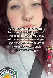 This one is by far the best of the no revenge trend going on.