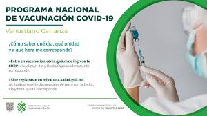 Lluvias torrenciales (150.1 a 250.0 mm): Gobierno Cdmx On Twitter Manana Inicia La Vacunacion Contra Covid19 En A Vcarranza Para Personas Adultas Mayores En Coordinacion Con Gobiernomx Y Tambien Se Aplicara La Segunda Dosis A Quienes Cuentan Con La