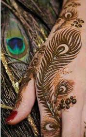 Henna tattoo, aka mehndi, is a kind of temporary tattoo which is very popular in south asian nations. Peacock Designs Mehndi Designs Henna Hand Designs Henna Tattoo Ideen