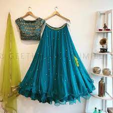 21 Half Saree Color Combinations That You Didn T Think Of Earlier Keep Me Stylish Yellow color lehenga in net fabric with embroidered, resham, sequence, thread, zari work. 21 half saree color combinations that