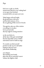 Days Billy Collins Poetry Words Writing Poetry Poems