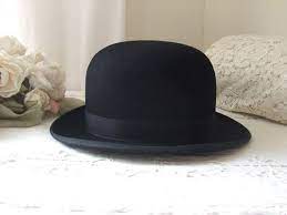 Antique French Superb Bowler Hat Fully Lined Etsy Bowler Hat Bowler French Antiques