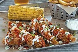 Chili's chicken crispers with the delicious shatteringly crispy crust that chili's crispers famously have, but made at home! Crispy Buffalo Bleu Crispers Chicken Crispers White Meat Crispy