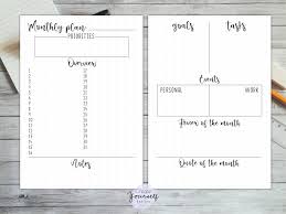 Bullet Journal Monthly Printable Monthly Planner Dot Grid Etsy Monthly Planner Printable Planner Bullet Journal Bullet Journal