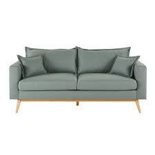 Canape Style Scandinave 3 Places Vert D Eau Maisons Du Monde Lit Vintage Canape Vintage Canape Maison Du Monde