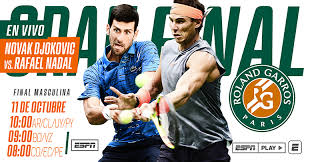 It was held at the stade roland garros in paris, france. Djokovic Vs Nadal En El Gran Cierre De Roland Garros 2020 Espn Press Room Latin America South