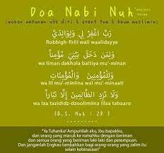 Doa Nabi Nuh Sembahyang Kekuatan Doa Doa