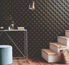 Vous y trouverez les meilleures pièces uniques ou personnalisées de nos décoration murale saying no will not stop you from seeing etsy ads, but it may make them less relevant or more repetitive. Papier Peint Vinyle Sur Intisse Moonlight Square Noir Et Dore Leroy Merlin