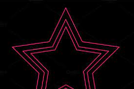 Buttons Neon Color Vector Color Vector Star Icon Neon Color