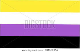 Pastel non binary flag color palette. Non Binary Pride Flag Vector Photo Free Trial Bigstock