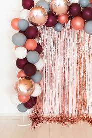 Balloon Garland Berry Gray Rosegold Balloon Berrygrayrosegold Decoration Decora Deco Murale Mariage Decoration Anniversaire 20ans Deco Anniversaire 20 Ans
