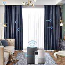 Javascript has been turned off. Amazon Com Graywind Motorized Blackout Curtain Set Smart Rod Remote Control Drapes Work With Alexa Google Home For Bedroom Office Living Room Ice Blue Custom Size Kitchen Dining