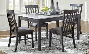 Explore our other dining room furniture & seating options at pier1.com. Benchcraft Luvoni 5 Piece Dark Charcoal Gray Dining Set D464 25 4x01 Ihome Furniture