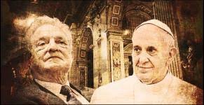Risultati immagini per bergoglio bacia i piedi a soros