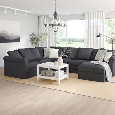 Harlanda Sectional 5 Seat Corner With Chaise Sporda Dark Gray Ikea U Shaped Sofa Corner Sofa Bed Corner Sofa
