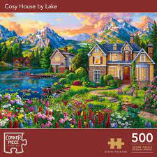 13 reviews, 5.0 out of 5 stars (13) new item on sale. Cosy House By Lake 500 Piece Jigsaw Puzzle The Works