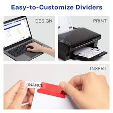 Our request for quote form for custom dividers allows you to specify up to three banks of tabs. Amazon Com Avery 8 Tab Binder Dividers Insertable Multicolor Big Tabs 1 Set 11123 Binder Index Dividers Office Products