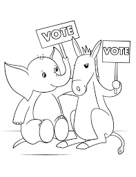 Rd.com knowledge facts george washington won a seat in the virginia house of burgesses in 1758 after spending his entire campai. Election Day Coloring Pages Free Printable Coloring Pages For Kids
