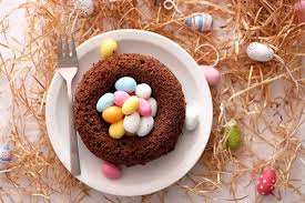 Nid De Paques Individuels Au Chocolat Au Riz Souffle Recette Chocolat Au Riz Souffle Nid De Paques Moelleux Au Chocolat
