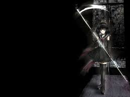 Restaurant, dark, anime girls, alone, rain, window. Hd Wallpaper Dark Anime Girl Short Hair Dark Background Weapon Wallpaper Flare