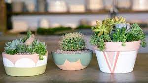 Plenty of landscaping and furniture stores know this too, which is why they sell pots similar to how terracotta tiles are often glazed to protect them, your pot should be treated with at least two coats of sealer before any paint gets applied. How To Paint Terra Cotta Pots Sunset Youtube