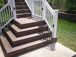 Pin By Abigail Miller On Outdoor At Home Deck Stairs Deck Staircase Exterior Stairs