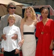 Michelle pfeiffer is a world famous actresscredit: Picture Of Michelle Pfeiffer With David Her Husband Son John Henry And Daughter Claudia Michelle Pfeiffer Celebrity Families Celebrity Kids