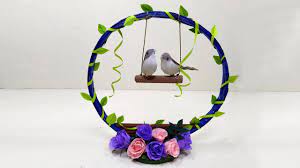 Diy Home Decoration From Waste Paper News Paper Craft Ideas Bird House Craft Ideas Youtube Birdhouse Craft Crafts Paper Crafts