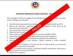 Fin a las afp, refundar las policías y cambios a horas de trabajo. Programa Presidencial De Jadue Que Se Viralizo Es Falso