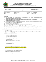 Check spelling or type a new query. Soal Ujian Sekolah Bahasa Jawa Smk Data Dikdasmen