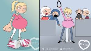 20 Deretan Komik Lucu Tentang Ibu Hamil Yang Bikin Kikuk Penasaran Sekaligus Menyentil