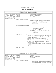 Check spelling or type a new query. Doc Lesson Plan 1 Week Nur Nie Academia Edu