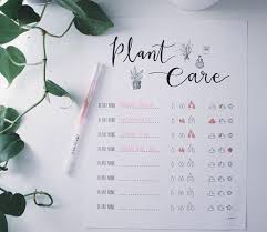 Plant Care Worksheet Plant Care Tracker Plant Lover Gift Unique Plant Gift Plant Organizer Cute Plant Tracker Plant Lover Gift Plant Care Plant Gifts