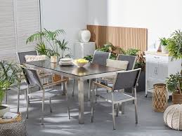Explore 35 listings for glass top dining table ikea at best prices. Garden Dining Table Glass Top 180 X 90 Cm Black Grosseto Furniture Lamps Accessories Up To 70 Off Avandeo Online Store
