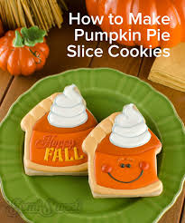 How To Make Pumpkin Pie Slice Cookies Semi Sweet Designs Roll Out Sugar Cookies Sugar Cookies Decorated Thanksgiving Cookies
