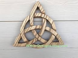 Triquetra Knot Trinity Celtic Knot Wooden Celtic Knot Wood Celtic Knot Carved Celtic Knot Celtic Unique Items Products Selling Handmade Items Celtic Knot